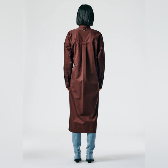 Tibi Lightweight Cotton Sateen Shirtdress - Picture 3 of 12